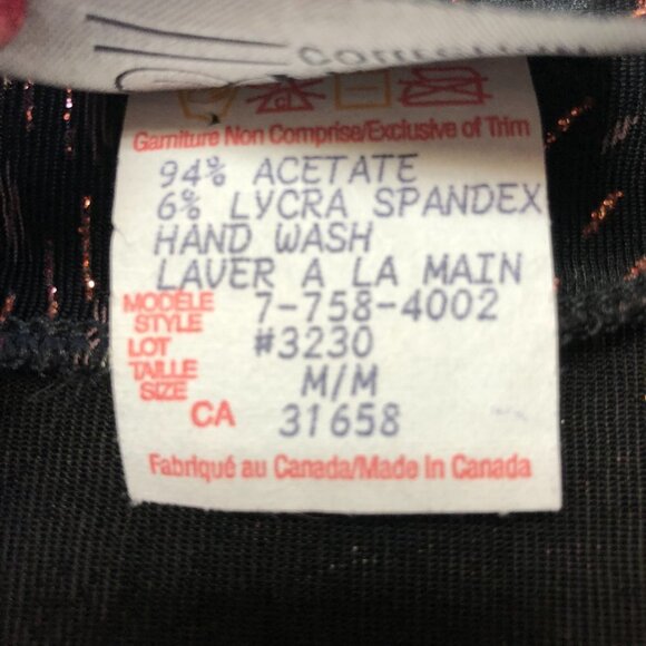 Vintage Artex Collection Black/Bronze Zip Up Women's Top Size Med - Picture 5 of 12